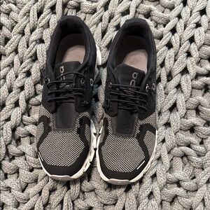 On Running Black and White Sneakers